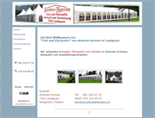 Tablet Screenshot of hertner-zelte.ch